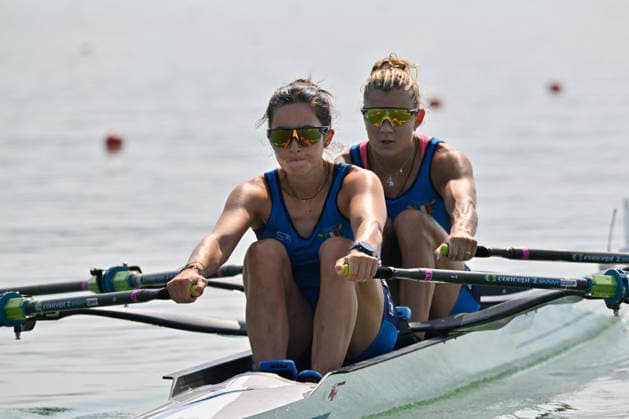 OTHER - Rowing - 2026 European Rowing Championships Photo by IPA ABACAPRESS.COM87135740 - Women s Double Sculls Heat 2: Diana Serebrianska and Yevheniia Dovhodko (UKR) during the 2026 European Rowing Championships, a rowing race in Varese, Italy, on July 31, 2026 Varese Italy  Copyright: xIPAxSport ABACAx