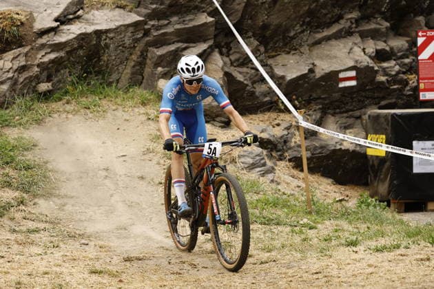 31.07.2026, Monteceneri, Monte Ceneri, 2026 UEC MTB European Championship, EM, Europameisterschaft XCR Team Relay s Final (cross country team relay) Patrik ÄaernÃ½ 5A (CZE, U23 Men) Monteceneri Monte Ceneri Ticino Switzerland *** July 31, 2026, Monteceneri, Monte Ceneri, 2026 UEC MTB European Championship XCR Team Relay Final—Cross-Country Team Relay: Patrik ÄaernÃ½ 5A CZE, U23 Men, Monteceneri, Monte Ceneri, Ticino, Switzerland Copyright: xJustPictures.ch FrancescoxMinghettix jp-en-FrMi-_NG_0033