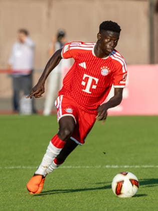 Bayerns 39 Bara Sapoko NDIAYE. Fussball, Rottach-Egern - FC Bayern 0:15. Fußball, FC Rottach-Egern - FC Bayern München, Testspiel, Vorbereitungsspiel zur Saison 2026-2027, am 30.07.2026 in Rottach-Egern, S P O R T P L A T Z, Deutschland. Quelle Copyright Credit : Oryk HAIST *** Bayern s 39 Bara Sapoko NDIAYE Soccer, Rottach Egern FC Bayern 0 15 Soccer, FC Rottach Egern FC Bayern Munich, Friendly Match, Preseason Match for the 2026–2027 Season, on July 30, 2026, in Rottach Egern, S P O R T P L A T Z, Germany Source Copyright Credit Oryk HAIST xFUSSBALL-BAYERNx
