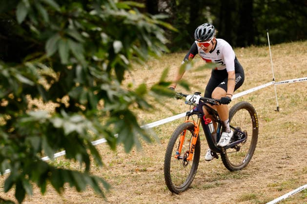 31.07.2026, Monteceneri, Monte Ceneri, 2026 UEC MTB European Championship, EM, Europameisterschaft XCR Team Relay s Final (cross country team relay) Ronja Blöchlinger 2C (SUI, Elite Women) in the lead Monteceneri Monte Ceneri Ticino Switzerland *** July 31, 2026, Monteceneri, Monte Ceneri, 2026 UEC MTB European Championship XCR Team Relay Final—cross-country team relay—Ronja Blöchlinger 2C SUI, Elite Women in the lead, Monteceneri, Monte Ceneri, Ticino, Switzerland Copyright: xJustPictures.ch FrancescoxMinghettix jp-en-FrMi-_NG_0252