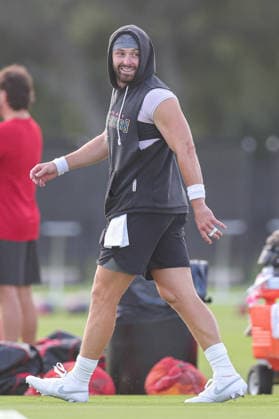 July 31, 2026: Tampa Bay Buccaneers quarterback Baker Mayfield (6) during training camp at AdventHeath Training Center in Tampa, FL. Taylor McFee CSM Tampa USA - ZUMAc04_ 20260731_zma_c04_032 Copyright: xTaylorxMcfeex