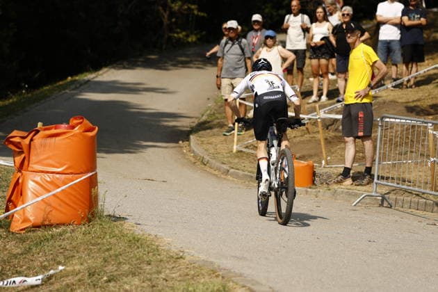 31.07.2026, Monteceneri, Monte Ceneri, 2026 UEC MTB European Championship, EM, Europameisterschaft XCR Team Relay s Final (cross country team relay) Lennart-Jan Krayer 3F (GER, Elite Men) Monteceneri Monte Ceneri Ticino Switzerland *** July 31, 2026, Monteceneri, Monte Ceneri, 2026 UEC MTB European Championship XCR Team Relay Final—Cross-Country Team Relay: Lennart Jan Krayer 3F GER, Elite Men, Monteceneri, Monte Ceneri, Ticino, Switzerland Copyright: xJustPictures.ch FrancescoxMinghettix jp-en-FrMi-_NG_0812