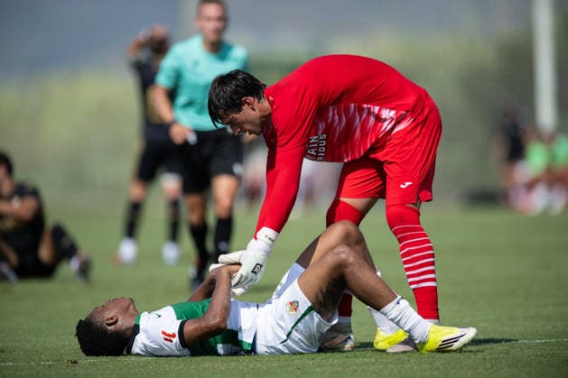 iker Alvarez of Cordoba during preseason friendly match between Elche CF v Cordoba CF played at Oliva, Valencia on July 31, 2026 in Spain Oliva Valenci Spain *** Iker Alvarez of Córdoba during a preseason friendly match between Elche CF and Córdoba CF played in Oliva, Valencia, on July 31, 2026, in Spain (Oliva, Valencia, Spain) Copyright: xVicentexVidalx xAgenciaxLOFx