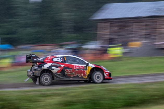 IPA87139512 - Sébastien Ogier (FRA) and Julien Ingrassia (FRA) in a Toyota GR Yaris Rally1 from Toyota Gazoo Racing WRT in action during the FIA WRC, Motorsport Rallye, WM SECTO RALLY FINLAND in Jyväskylä, Finland, July 30–August 2, 2026.  Copyright: xFedericoxManoni IPAxSportx xx 87139512
