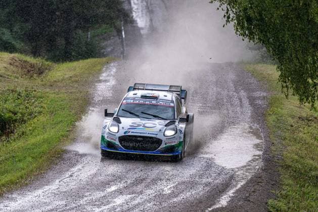 IPA87139521 - Joshua McErlean (IRL) and Eoin Treacy (IRL) in an M Ford World Rally Team Ford Puma Rally1 in action during the FIA WRC, Motorsport Rallye, WM SECTO RALLY FINLAND in Jyväskylä, Finland, July 30–August 2, 2026.  Copyright: xFedericoxManoni IPAxSportx xx 87139521