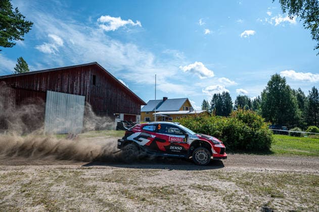 IPA87139523 - Sami Pajari (FIN) and Marko Salminen (FIN) in a Toyota GR Yaris Rally1 from Toyota Gazoo Racing WRT2 in action during the FIA WRC, Motorsport Rallye, WM SECTO RALLY FINLAND in Jyväskylä, Finland, July 30–August 2, 2026.  Copyright: xFedericoxManoni IPAxSportx xx 87139523
