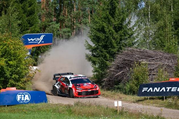 MOTORSPORTS - Rally - 2026 WRC, Motorsport Rallye, WM Rally Finland Photo by IPA ABACAPRESS.COM87139519 - Takamoto Katsuta (JPN) and Aaron Johnston (IRL) in a Toyota GR Yaris Rally1 from Toyota Gazoo Racing WRT in action during the FIA WRC SECTO RALLY FINLAND in Jyväskylä, Finland, July 30–August 2, 2026. Finland Finland  Copyright: xIPAxSport ABACAx