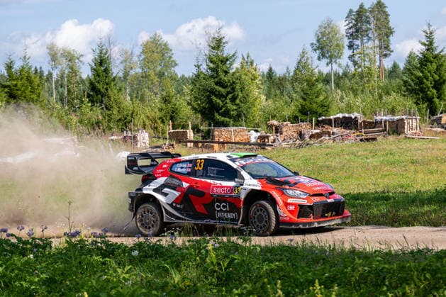 MOTORSPORTS - Rally - 2026 WRC, Motorsport Rallye, WM Rally Finland Photo by IPA ABACAPRESS.COM87139508 - Elfyn Evans (GBR) and Scott Martin (GBR) in a Toyota GR Yaris Rally1 from Toyota Gazoo Racing WRT in action during the FIA WRC SECTO RALLY FINLAND in Jyväskylä, Finland, July 30–August 2, 2026. Finland Finland  Copyright: xIPAxSport ABACAx