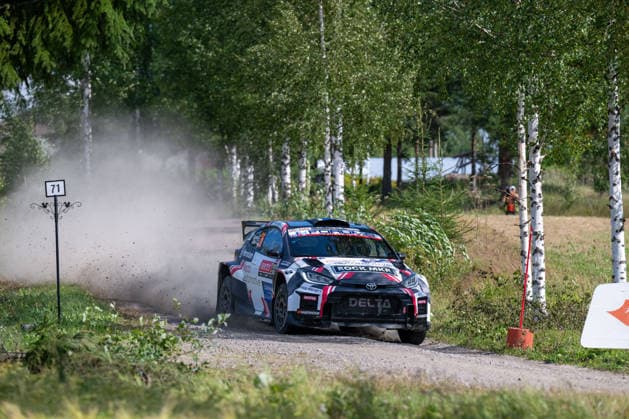 MOTORSPORTS - Rally - 2026 WRC, Motorsport Rallye, WM Rally Finland Photo by IPA ABACAPRESS.COM87139525 - Teemu Suninen (FIN) and Janni Hussi (FIN) in a Toyota GR Yaris Rally2 driven by Teemu Suninen in action during the FIA WRC SECTO RALLY FINLAND in Jyväskylä, Finland, July 30–August 2, 2026. Finland Finland  Copyright: xIPAxSport ABACAx