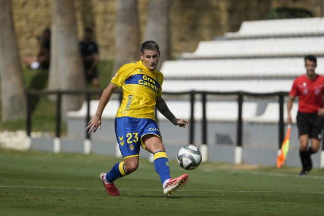 Cristian Gutierrez of Las Palmas during the friendly match between Las Palmas UD v Neom SC played at the Marbella Football Center, on July 31, 2026 in Spain Spain *** Cristian Gutierrez of Las Palmas during the friendly match between Las Palmas UD and Neom SC played at the Marbella Football Center on July 31, 2026, in Spain Copyright: xCristobalxOrtegax xAgenciaxLOFx