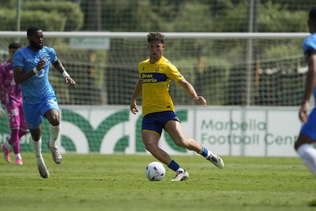 Juanma Herzog of Las Palmas during the friendly match between Las Palmas UD v Neom SC played at the Marbella Football Center, on July 31, 2026 in Spain Spain *** Juanma Herzog of Las Palmas during the friendly match between Las Palmas UD and Neom SC played at the Marbella Football Center on July 31, 2026, in Spain Spain Copyright: xCristobalxOrtegax xAgenciaxLOFx