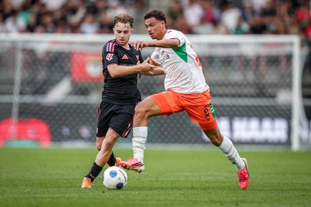 NIJMEGEN , 31-07-2026 , Stadium De Goffert , season 2026 2027 , Dutch pre season football , match between NEC Nijmegen and Sevilla FC , picture shows NEC Nijmegen player Deveron Fonville NEC - Sevilla (friendly)  x205353715x Copyright: