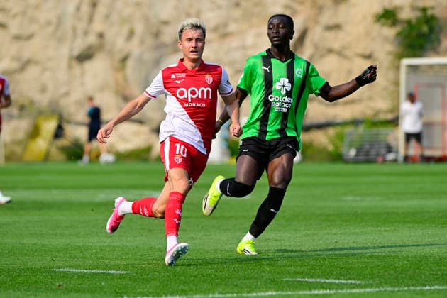 FOOTBALL : AS Monaco VS Cercle Bruges - 31 07 2026 Aleksandr Golovin (ASM) - Pre-season friendly between AS Monaco and Cercle Bruges, on July 31, 2026 at the AS Monaco Performance Center. La TurbieFrance  Copyright: xWilliamxCannarellax