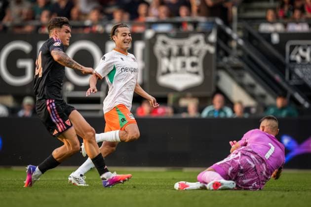NIJMEGEN , 31-07-2026 , Stadium De Goffert , season 2026 2027 , Dutch pre season football , match between NEC Nijmegen and Sevilla FC , picture shows NEC Nijmegen player Kodai Sano NEC - Sevilla (friendly)  x205354537x Copyright: