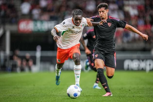 NIJMEGEN , 31-07-2026 , Stadium De Goffert , season 2026 2027 , Dutch pre season football , match between NEC Nijmegen and Sevilla FC , picture shows NEC Nijmegen player Brayann Pereira NEC - Sevilla (friendly)  x205354691x Copyright: