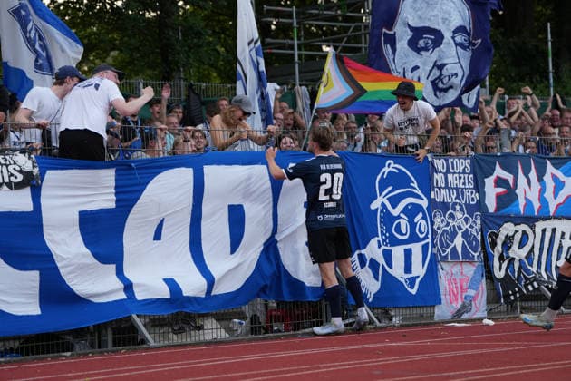 Fußball I Herren I Saison 2026-2027 I Regionalliga Nord I 1. Spieltag I SV Werder Bremen U23 - VfB Oldenburg I 31.07.2026 Tor Marc Schröder (20, VfB Oldenburg) Bremen Stadiongelände Platz 11 Bremen Deutschland *** Soccer I Men s I 2026–2027 Season I Regionalliga Nord I Matchday 1 I SV Werder Bremen U23 vs. VfB Oldenburg I July 31, 2026 Goal by Marc Schröder 20, VfB Oldenburg, Bremen Stadium Grounds, Field 11, Bremen, Germany Copyright: xLobeca JonasxBoningx