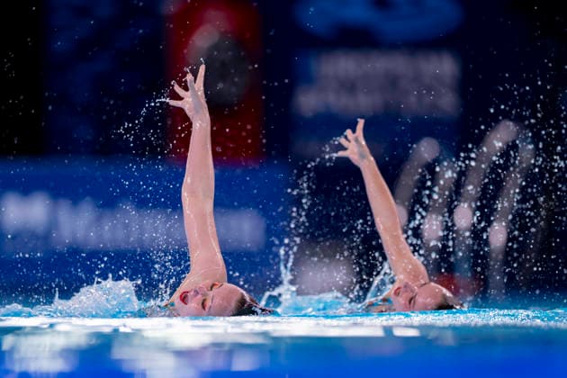 France, Paris, Centre Aquatique Olympique Metropole du Grand Paris, 31.07.2026, European Aquatics Junior Championships Swimming, Day 1, Mixed Team Event Final, Klara Bleyer and Maria Denisov of Germany Photo by Eibner Pressefoto Tino Henschel European Aquatics Junior Championships Swimming, Day 1, Mixed Team Event Final Paris *** France, Paris, Centre Aquatique Olympique Metropole du Grand Paris, July 31, 2026, European Junior Aquatics Championships – Swimming, Day 1, Mixed Team Event Final, Klara Bleyer and Maria Denisov of Germany. Photo by Eibner Pressefoto Tino Henschel. European Aquatics Junior Championships – Swimming, Day 1, Mixed Team Event Final, Paris Copyright: xEibnerxPressefotox