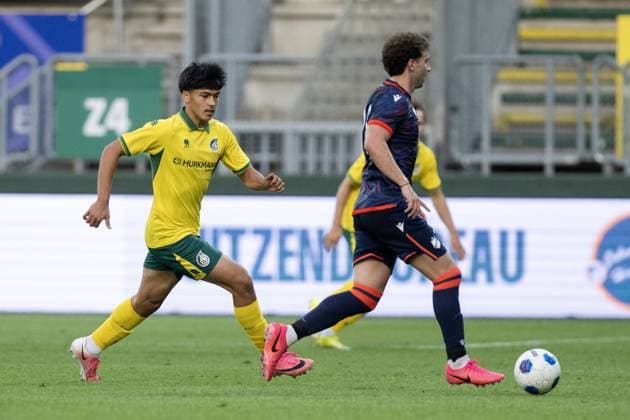 SITTARD , 31-07-2026 , Fortuna Sittard Stadium , pre season 2026 2027 , Dutch Eredivisie , football , friendly match between Fortuna Sittard and Apoel Nicosia , picture shows Fortuna Sittard player Gani Buyukhan Fortuan Sittard - Apoel Nicosia (friendly)  x205355723x Copyright: