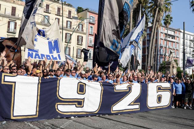 100th anniversary of SSC Napoli SSC Napoli s organized ultras base celebrates the 100th anniversary of the club s founding ABP18463 Copyright: xAntonioxBalascox
