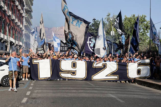 100th anniversary of SSC Napoli SSC Napoli s organized ultras base celebrates the 100th anniversary of the club s founding ABP18845 Copyright: xAntonioxBalascox