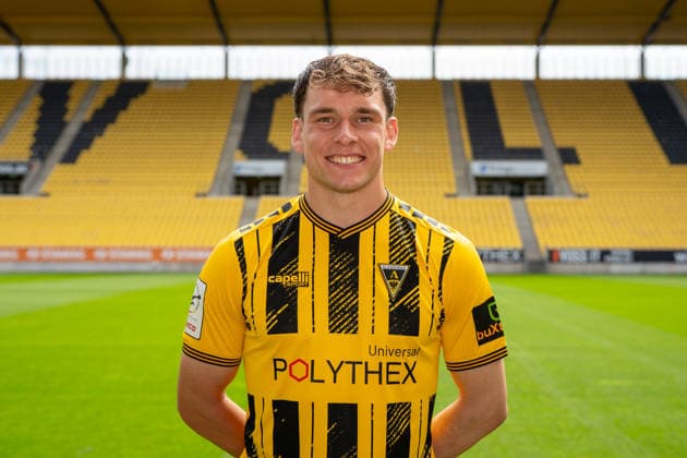 Marius Wegmann; TSV Alemannia Aachen 1900 e. V.; 3. Liga, Portraettermin 2026 2027, GER, TSV Alemannia Aachen 1900 e. V., 3. Liga, Portraettermin 2026 2027 GER, TSV Alemannia Aachen 1900 e. V., 3. Liga, Portraettermin 2026 2027, Aachen *** Marius Wegmann, TSV Alemannia Aachen 1900 e.V., 3rd Division, Photo Shoot 2026–2027, GER, TSV Alemannia Aachen 1900 e.V., 3rd Division, Photo Shoot 2026–2027, GER, TSV Alemannia Aachen 1900 e.V., 3rd Division, Photo Shoot 2026–2027, Aachen Copyright: xEibner-Pressefoto J.xDerondeaux EP_JDU