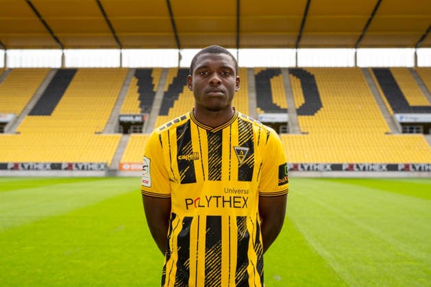 Emmanuel Elekwa; TSV Alemannia Aachen 1900 e. V.; 3. Liga, Portraettermin 2026 2027, GER, TSV Alemannia Aachen 1900 e. V., 3. Liga, Portraettermin 2026 2027 GER, TSV Alemannia Aachen 1900 e. V., 3. Liga, Portraettermin 2026 2027, Aachen *** Emmanuel Elekwa, TSV Alemannia Aachen 1900 e.V., 3rd Division, Photo Shoot 2026–2027, GER, TSV Alemannia Aachen 1900 e.V., 3rd Division, Photo Shoot 2026–2027, GER, TSV Alemannia Aachen 1900 e.V., 3rd Division, Photo Shoot 2026–2027, Aachen Copyright: xEibner-Pressefoto J.xDerondeaux EP_JDU