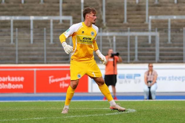 Regionalliga West: Bonner SC - Rot-Weiß Oberhausen ** NUR FÜR REDAKTIONELLE ZWECKE ** EDITORIAL USE ONLY **<p>Torwart Nicolas Glaus Bonner SC - RWO Ort: Bonn, Sportpark Nord Datum: 31.07.2026 Deutschland NRW Bonn Copyright: MichaxKorb *** Regionalliga West Bonner SC Rot Weiß Oberhausen ** FOR EDITORIAL USE ONLY ** EDITORIAL USE ONLY ** p Goalkeeper Nicolas Glaus Bonner SC RWO Location Bonn, Sportpark Nord Date July 31, 2026 Germany North Rhine-Westphalia Bonn Copyright MichaxKorb Copyright: MichaxKorb doc86yk9alnfarfnh3c1x49 ,EDITORIAL USE ONLY