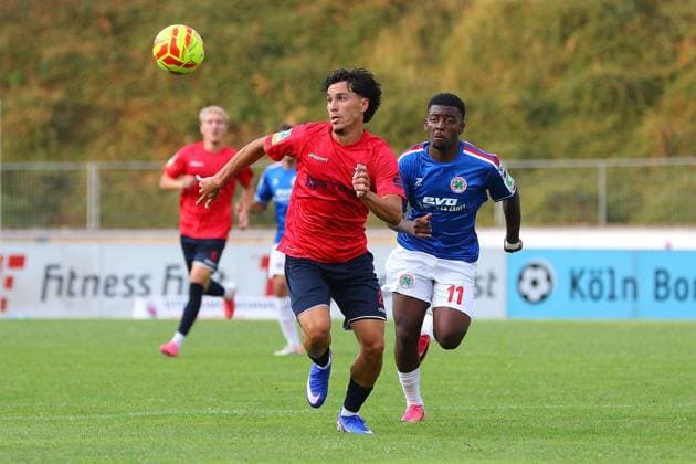 Regionalliga West: Bonner SC - Rot-Weiß Oberhausen ** NUR FÜR REDAKTIONELLE ZWECKE ** EDITORIAL USE ONLY **<p>Marcel Damaschek, Burinyuy Nyuydine Bonner SC - RWO Ort: Bonn, Sportpark Nord Datum: 31.07.2026 Deutschland NRW Bonn Copyright: MichaxKorb *** Regionalliga West Bonner SC Rot Weiß Oberhausen ** FOR EDITORIAL USE ONLY ** EDITORIAL USE ONLY ** p Marcel Damaschek, Burinyuy Nyuydine Bonner SC RWO Location: Bonn, Sportpark Nord Date: July 31, 2026 Germany, North Rhine-Westphalia, Bonn Copyright MichaxKorb Copyright: MichaxKorb doc86yk96dl0qsjs48jegg ,EDITORIAL USE ONLY