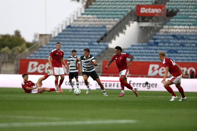 July 31, 2026, Faro, Faro, Portugal: SILAS ANDERSEN of Sporting CP seen in action during the Pre-Season Friendly match between Sporting CP and Nottingham Forest at Estadio do Algarve on July 31 2026, in Faro, Portugal. Faro Portugal - ZUMAa269 20260731_zsp_a269_025 Copyright: xSandroxAlemaox