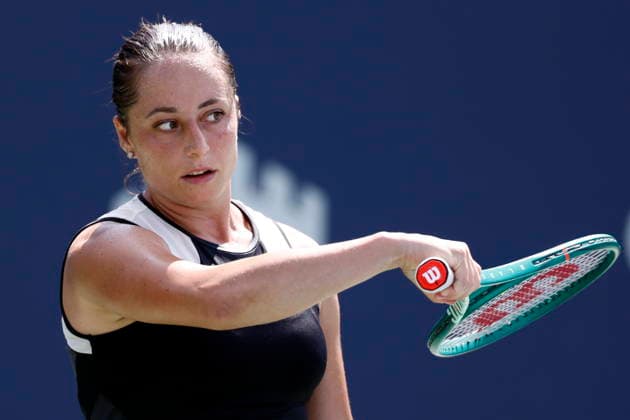Washington DC Open tennis tounament Elisabetta Cocciaretto of Italy reacts during her quarterfinal match against Naomi Osaka of Japan at the Washington DC Open tennis tounament, Washington, DC, USA, 31 July 2026. WASHINGTON DC UNITED STATES  Copyright: xWILLxOLIVERx