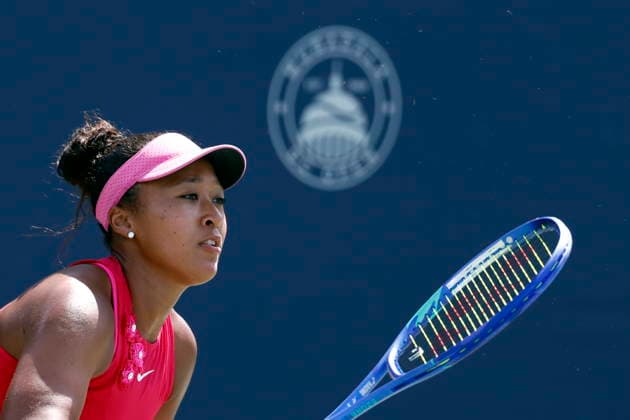 Washington DC Open tennis tounament Naomi Osaka of Japan in action during her quarterfinal match against Elisabetta Cocciaretto of Italy at the Washington DC Open tennis tounament, Washington, DC, USA, 31 July 2026. WASHINGTON DC UNITED STATES  Copyright: xWILLxOLIVERx