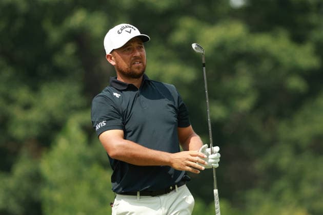 Rocket Classic DETROIT, MICHIGAN - JULY 31: Xander Schauffele of the United States plays his tee shot on the 9th hole during the second round of the Rocket Classic 2026 at the Detroit Country Club in Detroit, Michigan, MI, USA Friday, July 31, 2026. Detroit Michigan United States  Copyright: xJorgexLemusx originalFilename:lemus-rocketcl260731_npB65.jpg
