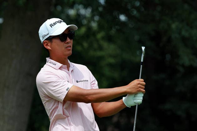 U.S. Senior Open Championship DETROIT, MICHIGAN - JULY 31: Michael Kim of Dallas, Texas follows his shot from the 11th tee during the second round of the Rocket Classic 2026 at the Detroit Golf Club in Detroit, Michigan, USA, July 31, 2026. Detoit Michian United States  Copyright: xAmyxLemusx originalFilename:lemus-ussenior260731_npkD3.jpg
