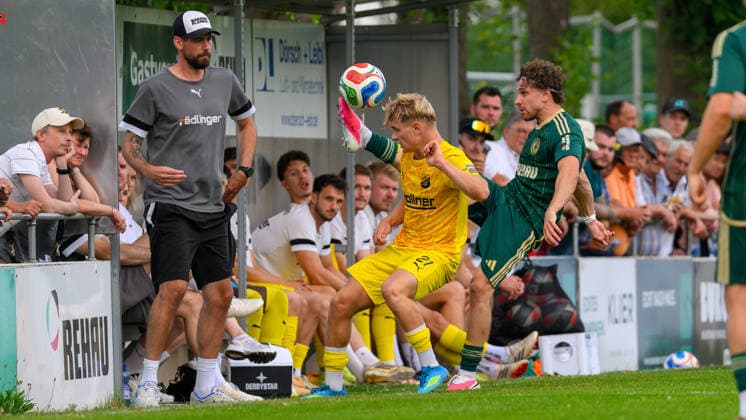 31.07.2026 - Fussball - Saison 2026 2027 - Regionalliga Bayern - 02. Spieltag: SC Eltersdorf - DJK Vilzing - JoTe - xjoxtex - Thorsten Kirschbaum (Trainer DJK Vilzing ) Max Meyer (21, DJK Vilzing ) Valantis Floros (2, SC Eltersdorf ) *** July 31, 2026 Soccer Season 2026–2027 Bavarian Regional League Matchday 02 SC Eltersdorf vs. DJK Vilzing JoTe xjoxtex Thorsten Kirschbaum, Coach of DJK Vilzing Max Meyer 21, DJK Vilzing Valantis Floros 2, SC Eltersdorf