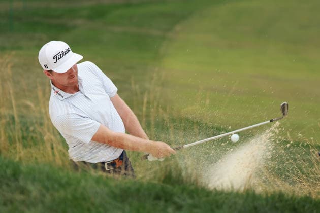 Rocket Classic DETROIT, MICHIGAN - JULY 31: Ryan Gerard of the United States hits out of the bunker toward the 9th green during the second round of the Rocket Classic 2026 at the Detroit Country Club in Detroit, Michigan, MI, USA Friday, July 31, 2026. Detroit Michigan United States  Copyright: xJorgexLemusx originalFilename:lemus-rocketcl260731_npJja.jpg