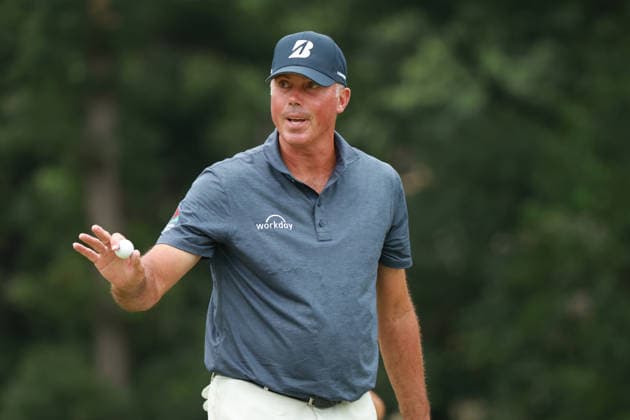 Rocket Classic DETROIT, MICHIGAN - JULY 31: Matt Kuchar of the United States acknowledges the gallery on the 9th green during the second round of the Rocket Classic 2026 at the Detroit Country Club in Detroit, Michigan, MI, USA Friday, July 31, 2026. Detroit Michigan United States  Copyright: xJorgexLemusx originalFilename:lemus-rocketcl260731_npnjg.jpg