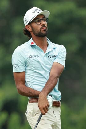 Rocket Classic DETROIT, MICHIGAN - JULY 31: Akshay Bhatia of the United States plays his tee shot on the 9th hole during the second round of the Rocket Classic 2026 at the Detroit Country Club in Detroit, Michigan, MI, USA Friday, July 31, 2026. Detroit Michigan United States  Copyright: xJorgexLemusx originalFilename:lemus-rocketcl260731_npy3W.jpg