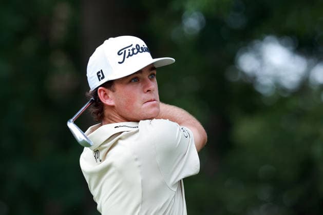 U.S. Senior Open Championship DETROIT, MICHIGAN - JULY 31: Jackson Kolvun of Chapel Hill, North Carolina hits from the 11th tee during the second round of the Rocket Classic 2026 at the Detroit Golf Club in Detroit, Michigan, USA, July 31, 2026. Detoit Michian United States  Copyright: xAmyxLemusx originalFilename:lemus-ussenior260731_npmhC.jpg