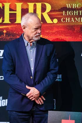 July 31, 2026: Jeff Mullen, Nevada Athletic Commission Executive Director, on stage during weigh-ins for the Roach Jr. vs Zepeda event at the Skybox Lounge inside the Virgin Hotels on July 31, 2026 in Las Vegas, NV. CSM. Las Vegas United States of America - ZUMAc04_ 20260731_zma_c04_208 Copyright: xChristopherxTrimx