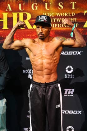 July 31, 2026: Lightweight Robson Conceicao on stage during weigh-ins for the Roach Jr. vs Zepeda event at the Skybox Lounge inside the Virgin Hotels on July 31, 2026 in Las Vegas, NV. CSM. Las Vegas United States of America - ZUMAc04_ 20260731_zma_c04_209 Copyright: xChristopherxTrimx