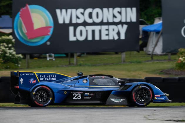 July 31, 2026, Elkhart Lake, Wisconsin, USA: The 23 Aston Martin Racing Valkyrie GTP, driven by Ross Gunn and Roman De Angelis, during Free Practice 1 at Road America in Elkhart Lake, Wisconsin. Elkhart Lake USA - ZUMAd212 20260731_zsp_d212_014 Copyright: xRichardxDolex