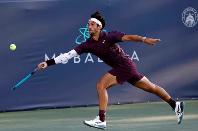 Washington DC Open tennis tounament Lorenzo Musetti of Italy in action against Rafael Jodar of Spain during their quarter-final match at the Washington DC Open tennis tournament, in Washington, DC, USA, 31 July 2026. WASHINGTON DC UNITED STATES  Copyright: xWILLxOLIVERx