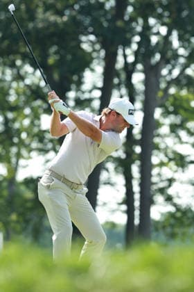 Rocket Classic DETROIT, MICHIGAN - JULY 31: Austin Eckroat of the United States plays his tee shot on the 11th hole during the second round of the Rocket Classic 2026 at the Detroit Country Club in Detroit, Michigan, MI, USA Friday, July 31, 2026. Detroit Michigan United States  Copyright: xJorgexLemusx originalFilename:lemus-rocketcl260731_npbEc.jpg