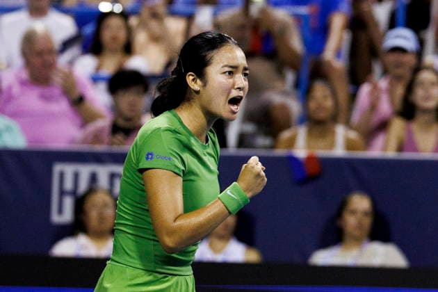 Washington DC Open tennis tournament Alexandra Eala of the Philippines in action against Elina Svitolina of Ukraine during their quarter-final match at the Washington DC Open tennis tournament, in Washington, DC, USA, 31 July 2026. WASHINGTON DC UNITED STATES  Copyright: xWILLxOLIVERx