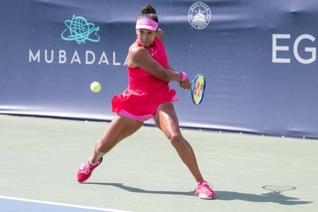 July 31, 2026, Washington, D.C, U.S: NAOMI OSAKA hits a backhand during her match against Elisabetta Cocciaretto at the Rock Creek Tennis Center. Washington U.S - ZUMAg196 20260731_zap_g196_021 Copyright: xKylexGustafsonx