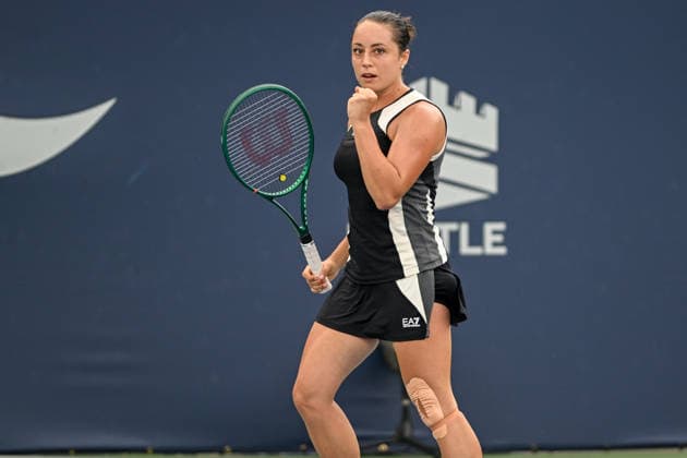 July 31, 2026, Washington, D.C, U.S: ELISABETTA COCCIARETTO pumps her fist during her match against Naomi Osaka at the Rock Creek Tennis Center. Washington U.S - ZUMAg196 20260731_zap_g196_034 Copyright: xKylexGustafsonx