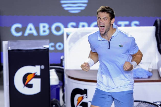 LOS CABOS TENNIS OPEN 2026 LOS CABOS TENNIS OPEN 2026 COLEMAN WONG VS ARTHUR GEA 31072026 LOS CABOS, MEXICO. Action photo of Arthur Gea of France, during semi final match at the Los Cabos Tennis Open 2026 at the Cabo Sports Complex in Baja California, Mexico. Foto de accion de Arthur Gea de Francia, durante juego semi final del Los Cabos Tennis Open 2026 celebrado en el Cabo Sports Complex en Baja California, Mexico. PHOTO BY IMAGENSHOP AGENCIA FOTOGRAFICA LOS CABOS BAJA CALIFORNIA MEXICO *** LOS CABOS TENNIS OPEN 2026 LOS CABOS TENNIS OPEN 2026 COLEMAN WONG VS ARTHUR GEA 07 31 2026 LOS CABOS, MEXICO Action photo of Arthur Gea of France during the semifinal match at the 2026 Los Cabos Tennis Open at the Cabo Sports Complex in Baja California, Mexico Action photo of Arthur Gea of France, during the semifinal match of the 2026 Los Cabos Tennis Open held at the Cabo Sports Complex in Baja California, Mexico PHOTO BY IMAGENSHOP PHOTO AGENCY LOS CABOS BAJA CALIFORNIA MEXICO Copyright: xIMAGENSHOPxAGENCIAxFOTOGRAFICAx