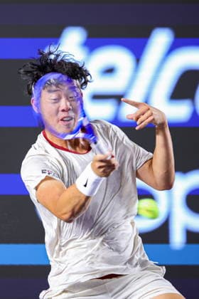 Mifel Tennis Open in Mexico Coleman Wong of Hong Kong returns a ball to Arthur Gea of France during the Mifel Tennis Open by Telcel Oppo Los Cabos Tournament in the state of Baja California Sur, Mexico, 31 July 2026. Los Cabos Mexico  Copyright: xJorgexReyesx