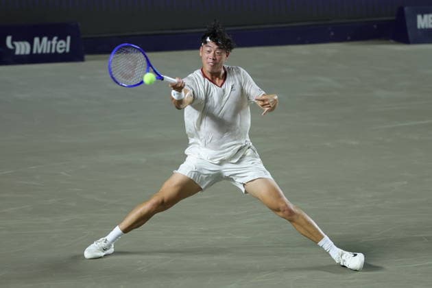 Mifel Tennis Open in Mexico Coleman Wong of Hong Kong returns a ball to Arthur Gea of France during the Mifel Tennis Open by Telcel Oppo Los Cabos Tournament in the state of Baja California Sur, Mexico, 31 July 2026. Los Cabos Mexico  Copyright: xJorgexReyesx