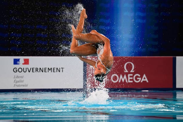 European Swimming Championships 2026 - synchronized swimming, Synchronschwimmen Duet - Saint Denis Enrica Piccoli from Italy during the European Swimming Championships synchronized swimming duet at the Aquatic Olympic Center in Saint Denis, near Paris, Frannce on July 31, 2026. Photo by Tomas Stevens ABACAPRESS.COM Saint-Denis France  Copyright: xStevensxTomas ABACAx